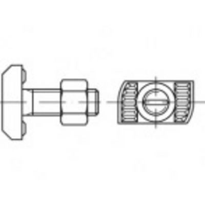 Alstertaler Schrauben & Präzisionsteile 889449400200065 Hamerkopbout M20 65 mm 88944 RVS A4 25 stuk(s)