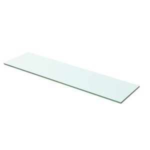 Wandschap transparant 60x12 cm glas