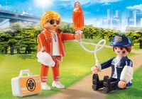 Playmobil DuoPack spoedarts en politieagente - 70823 - thumbnail