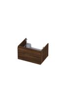 Onderkast INK 1 lade greeploos met houten keerlijst 60 cm x 45 cm x 35 cm Koper eiken 1257510