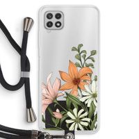 Floral bouquet: Samsung Galaxy A22 4G Transparant Hoesje met koord