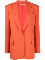 Stella McCartney blazer à simple boutonnage - Orange - thumbnail