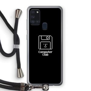 Hello: Samsung Galaxy A21s Transparant Hoesje met koord