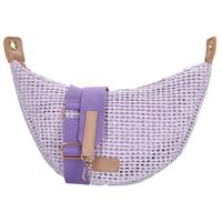 Charm London Rieten Moon Bag Schoudertas Brighton Lilac
