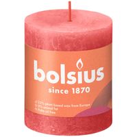 3 stuks - Bolsius - Stompkaars Blossom Pink 80/68 rustiek - thumbnail