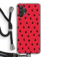 Watermelon: Samsung Galaxy A32 5G Transparant Hoesje met koord Watermelon: Samsung Galaxy A32 5G Transparant Hoesje met koord