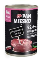 PAN MIĘSKO Varkensvlees met Eend Puppies - natvoer voor honden - 400g