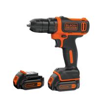 BLACK+DECKER BDCDD12KB 10.8V 2x1.5Ah Schroefboor - Koffer | 2x 10.8V 1.5Ah accu&apos;s + 400mA lader | Koffer - BDCDD12KB-QW