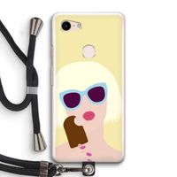 Ice cream: Pixel 3 Transparant Hoesje met koord