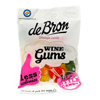 De Bron Winegums English suikervrij 100 Gram