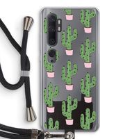Cactus Lover: Xiaomi Mi Note 10 Pro Transparant Hoesje met koord Cactus Lover: Xiaomi Mi Note 10 Pro Transparant Hoesje met koord