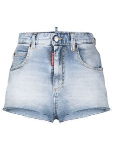 DSQUARED2 short en jean à taille haute - Bleu