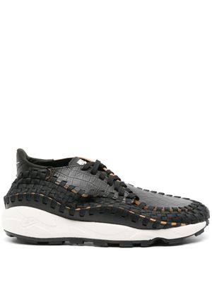 Nike baskets Air Footscape Woven en cuir - Noir