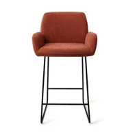 Jesper Home Misaki barkruk H65 Cosy Copper slide black