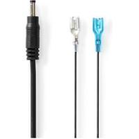 Stroomkabel | DC Female | F1 | Recht | Recht | Koper | 2.00 m | Rond | PVC | Zwart |