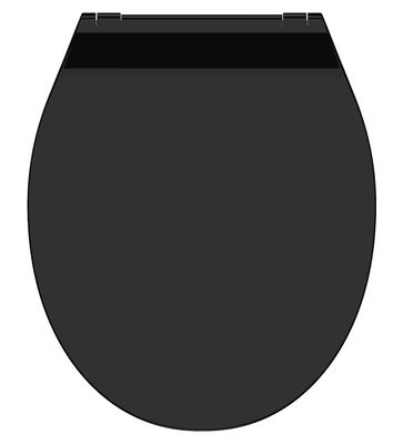 Schutte Duroplast WC-bril SLIM BLACK met soft-close en quick-release | zwart
 82710