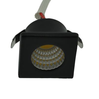 Lyora Vierkant inbouwspotjeForte Mini zwart - VY-001SB