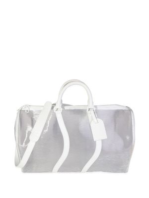 Louis Vuitton Pre-Owned sac de voyage Keepall Bandoulière 50 - Blanc