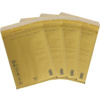 Gerimport bubbel / luchtkussen enveloppen - bruin - 23 x 34 cm - 10x stuks - Bubbeltjes enveloppen