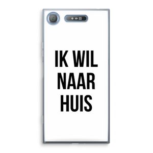 Ik wil naar huis: Sony Xperia XZ1 Transparant Hoesje