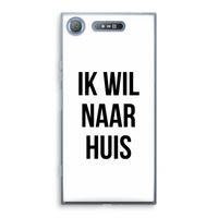 Ik wil naar huis: Sony Xperia XZ1 Transparant Hoesje