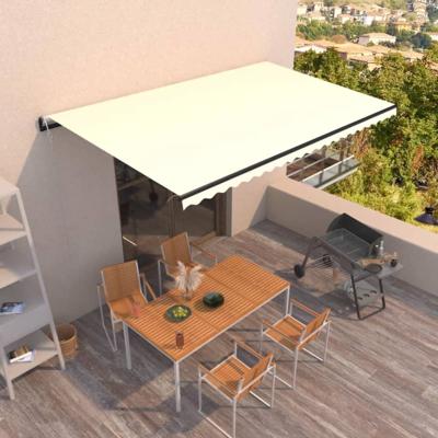 Luifel automatisch uittrekbaar 500x350 cm crèmekleurig