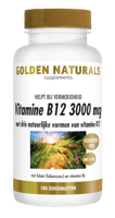 Golden Naturals Vitamine B12 3000mcg 180 Zuigtabletten
