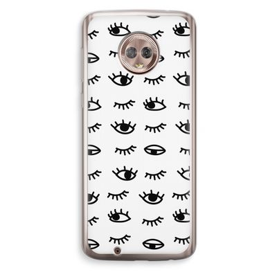 Eye pattern #2: Motorola Moto G6 Transparant Hoesje