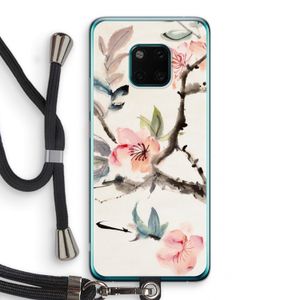Japanse bloemen: Huawei Mate 20 Pro Transparant Hoesje met koord