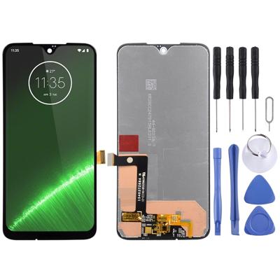 LCD-scherm en digitizer volledige montage voor Motorola Moto G7 plus (zwart)