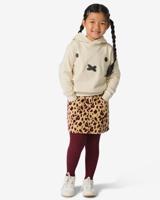 HEMA Kinderrok corduroy dierenprint zand (zand)