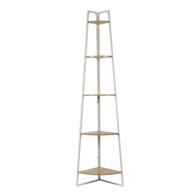 Wandrek staand - hoek - 5 plankjes - boekenplank - 34,5 x 180 cm