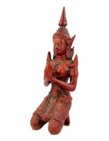 Boeddha Rood Tempelwachter (21 cm)