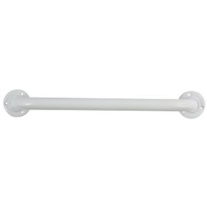 Badkamer/douche wand handgreep - rvs metaal - wit - 30 cm