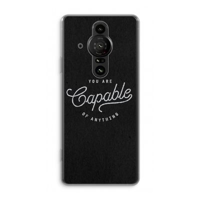 Capable: Sony Xperia Pro-I Transparant Hoesje