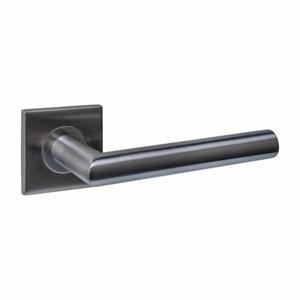 Intersteel DeurklinkQ 04 op vierkant rozet antraciet - 1329.103402