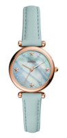 Horlogeband Fossil ES4528 Leder Blauw 12mm