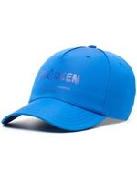 Alexander McQueen casquette à logo imprimé - Bleu