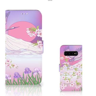 Samsung Galaxy S10 Plus | Telefoonhoesje | Met pasjeshouder | Bird Flying