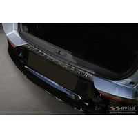 Zwart RVS Bumper beschermer passend voor Opel Grandland X Facelift 2021- 'Ribs' AV245262 - thumbnail