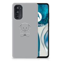 Motorola Moto G52/G82 Telefoonhoesje met Naam Grijs Baby Olifant - thumbnail