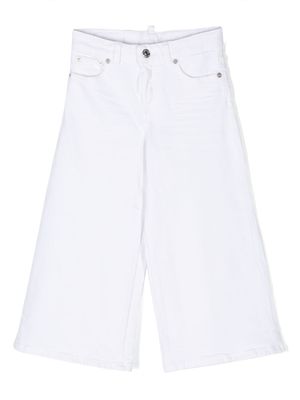 DSQUARED2 KIDS pantalon en coton à coupe ample - Blanc