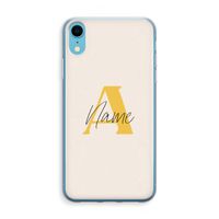 Amber Script: iPhone XR Transparant Hoesje