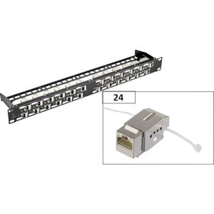 Renkforce KSV10 24 poorten Netwerkpatchpaneel 483 mm (19) CAT 6 1 HE Ingericht