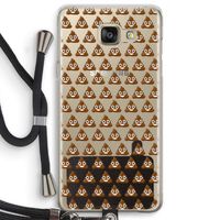 Poop emoji: Samsung Galaxy A5 (2016) Transparant Hoesje met koord