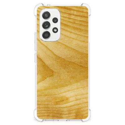 Samsung Galaxy A53 5G Stevig Telefoonhoesje Licht Hout Samsung Galaxy A53 5G Stevig Telefoonhoesje Licht Hout