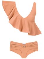 Amir Slama ruffled top bikini set - Tons neutres - thumbnail