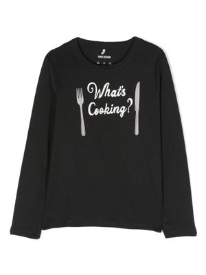 Mini Rodini sweat à slogan imprimé - Noir