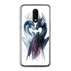 Yin Yang Dragons: OnePlus 7 Transparant Hoesje