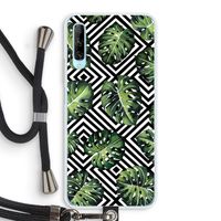 Geometrische jungle: Huawei P Smart Pro Transparant Hoesje met koord